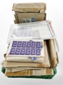 A large quantity of Post Office first day covers and a quantity of loose stamps.