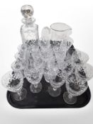 An Edinburgh Crystal whiskey decanter,