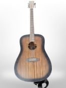A Tanglewood TWCR DE electro-acoustic guitar.