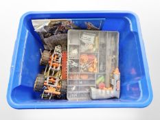 A quantity of Meccano components, Meccano power tool, etc.