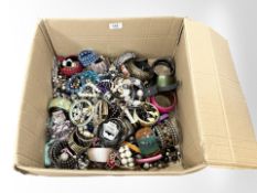 A large quantity of costume bangles,