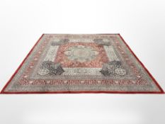 A machine-made carpet of Central-Iranian Kashan design,