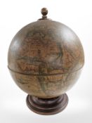A globe drinks box, height 49 cm.