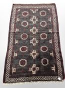 A Balouch rug, Afghanistan, 174 cm x 110 cm.