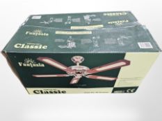A Fantasia classic ceiling fan, diameter 132 cm,