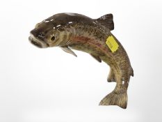 A Beswick Leaping Trout No. 1032, height 17 cm. CONDITION REPORT: Chips to fins.