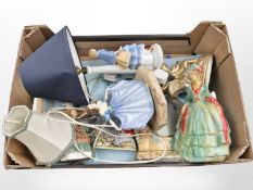 A group of figural lamp bases,