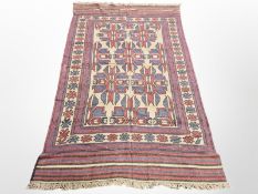 A Balouch flatweave kilim, Afghanistan, 277 cm x 171 cm.