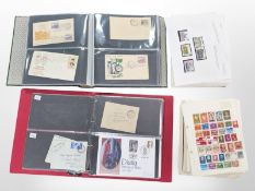Two albums of first day covers and a large quantity of loose stamp sheets