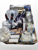 A collection of Hasbro and other Star Wars toys including Episode 1,