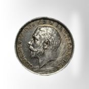 A George V silver half crown.