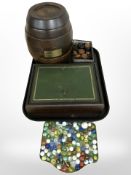 A group of marbles, draughts, Remy Martin cognac Le passe-temps game,