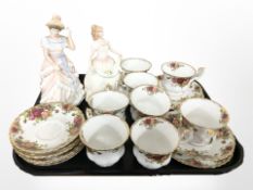 Six Royal Albert Old Country Roses tea china trios (18),