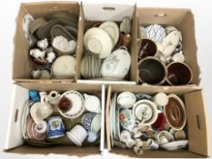 A large quantity of 20th century dinner wares, ornaments,