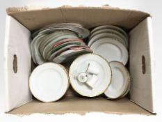 A quantity of Bing and Grondhal gilt porcelain dinner wares