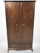 A Stag double door wardrobe,