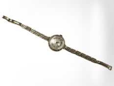 A Lady's 9ct yellow gold Admiralty wristwatch CONDITION REPORT: Gold case with