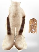 An animal skin, length 92 cm,
