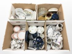 A large quantity of 20th century dinner wares; Danish items,