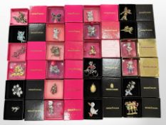 Twenty-four Butler & Wilson brooches in boxes (24)