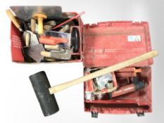 A quantity of tools and hardware,