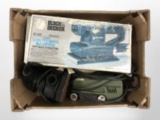 A Black and Decker sander, a Proxxon miniature sander and a further sander.