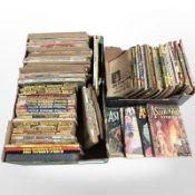 A collection of annuals including Eagle, Astounding Stories, Wonder Stories,
