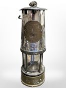 A chrome Eccles miners lamp.