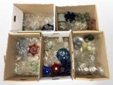 A large quantity of 20th century drinking glasses, vases,