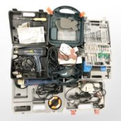 Six various boxed power tools including Ryobi,