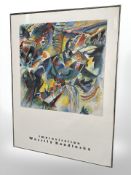 After Wassily Kandinsky : Improvisation, colour print, 48 cm x 48 cm.