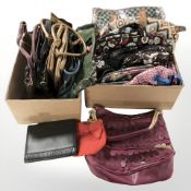 A quantity of contemporary handbags and purses.