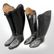 A pair of Petrie size 6 dressage riding boots,
