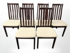 Six contemporary Danish dining chairs