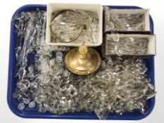 A quantity of 19th/early 20th century crystal lustres.