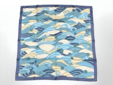 A Rolex silk scarf, boxed.