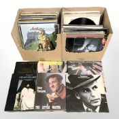 A quantity of vinyl LP records including Sinatra, Rod Stewart, Elvis Presley, Neil Diamond,