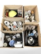 A large quantity of continental dinnerwares, tea china, metalwares, kitchenalia, etc.