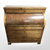 A 19th century mahogany cylinder bureau, 111 cm x 52 cm x 122 cm.