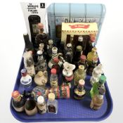 A group of alcohol minuatures and gift sets including Disaronno, etc.