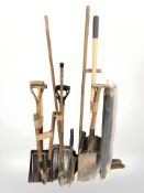 A group of garden tools