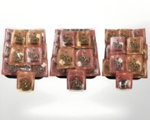 Forty two boxed DelPrado die cast metal cavalry figures (three trays)