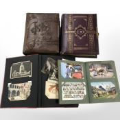 Two albums of 20th century postcards, some of North-East interest,