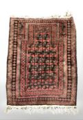 A Balouch prayer rug, Afghanistan, 130 cm x 90 cm.