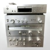 A Denon CD player DCD-700AE, Philips integrated stereo amplifier 302,