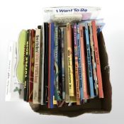 Children's comic and TV annuals including Jackie with facsimile Radiohead autograph to reverse,