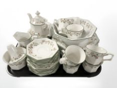 Approximately thirty pieces of Johnson Brothers Eternal Beau tea and dinner china.