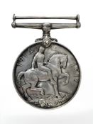 A WWI British War Medal named to S.S. 6332 E. S. Marshall A.B. R.N.