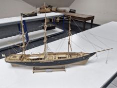 A scale model of the Cutty Sark,