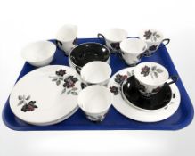 Twenty one pieces of Royal Albert Masquerade tea china